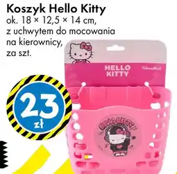 Tedi Koszyk Hello Kitty ok. 18 × 12,5 × 14 cm, z uchwyłem do mocowania na kierownicę oferta