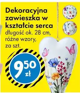 Tedi Dekoracyjna zawieszka w kształcie serca długość ok. 28 cm, różne wzory oferta
