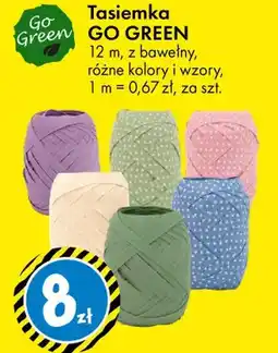Tedi Tasiemka Go Green 12 m, z bawełny, różne kolory i wzory, 1 m = 0,67 zł oferta