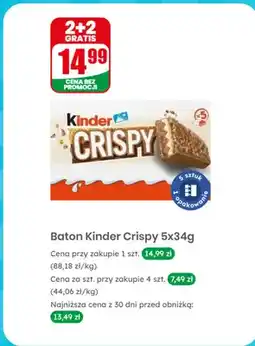 Dino Batony Kinder Crispy 5-pak oferta