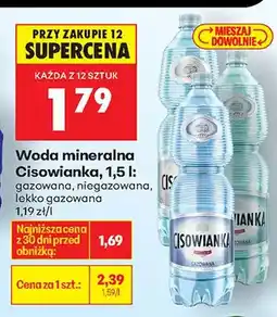 Biedronka Woda mineralna gazowana oferta
