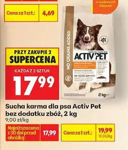 Biedronka Karma sucha dla psa bez dodatku zbóż oferta