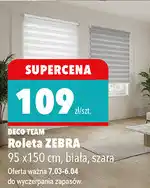 Biedronka Roleta ZEBRA 95 x 150 cm, biała, szara oferta