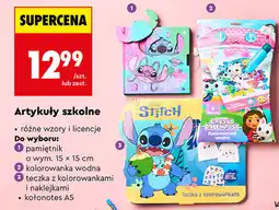 Biedronka Artykuły szkolne (pamiętnik, kolorowanka wodna, teczka, kołonotes) oferta