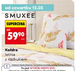 Biedronka Kołdra letnia z nadrukiem oferta