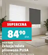 Biedronka Żaluzja/roleta plisowana PLISA 57 x 130 cm, biała, szara oferta