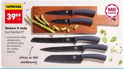 Biedronka Zestaw 5 noży kuchennych MG home oferta