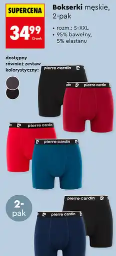 Biedronka Bokserki męskie, 2-pak Pierre Cardin oferta