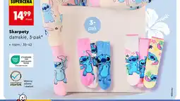 Biedronka Skarpety damskie Disney Stitch 3-pak oferta