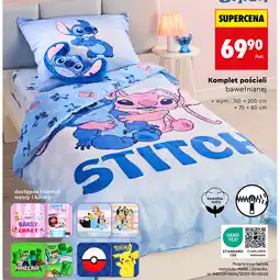 Biedronka Komplet pościeli bawełnianej 160x200 cm oferta