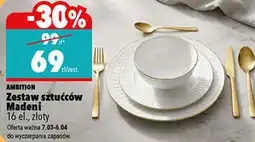 Biedronka Zestaw sztućców Madeni 16 el., złoty oferta