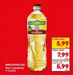 Kaufland WIELKOPOLSKI Olej rzepakowy 1L butelka oferta