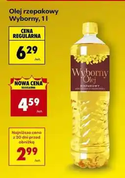 Biedronka Olej rzepakowy Wyborny, 1 l oferta