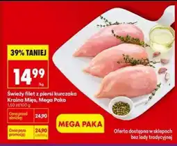 Biedronka Świeży filet z piersi kurczaka Kraina Mięs, Mega Paka oferta