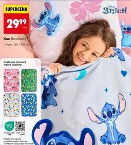 Biedronka Koc flanelowy oferta