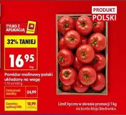 Biedronka Pomidor malinowy polski układany na wagę oferta