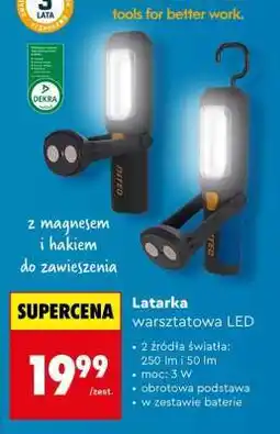 Biedronka Latarka warsztatowa LED oferta