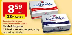 Auchan Masło klasyczne lub lekko solone Lurpak oferta
