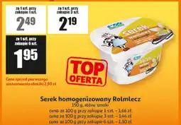 Auchan Serek homogenizowany Rolmlecz 150 g, różne smaki oferta