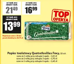 Auchan Papier toaletowy Quatrefeuilles Foxy, 10 szt oferta