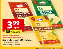 Auchan Ser w plastrach SM Mlekpol (różne rodzaje) oferta