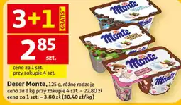 Auchan Deser Monte, 125 g, różne rodzaje oferta