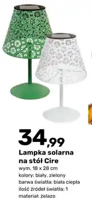 Bricomarche Lampka solarna na stół Cire oferta