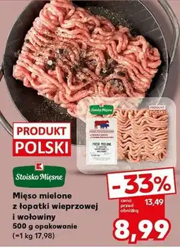 Kaufland Mięso mielone z łopatki wieprzowej i wołowiny opakowanie oferta