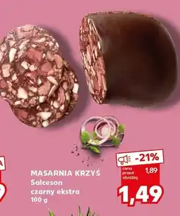 Kaufland Salceson czarny ekstra oferta