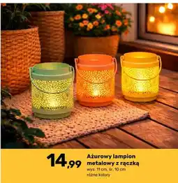 Bricomarche Ażurowy lampion metalowy z rączką oferta