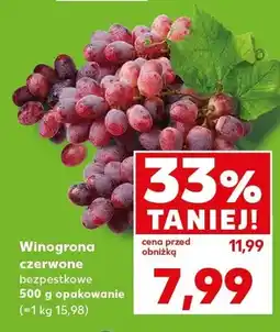 Kaufland Winogrona czerwone bezpestkowe oferta