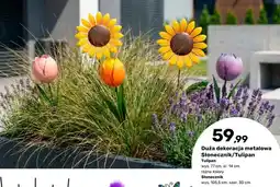 Bricomarche Dekoracja metalowa Słonecznik/Tulipan oferta