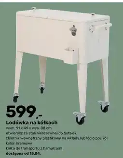 Bricomarche Lodówka na kółkach oferta