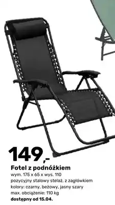 Bricomarche Fotel z podnóżkiem oferta