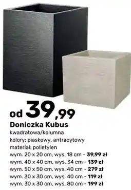 Bricomarche Doniczka Kubus kwadratowa/kolumna oferta