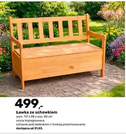 Bricomarche Ławka ze schowkiem oferta
