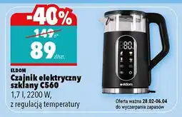 Biedronka Czajnik elektryczny szklany CS60 1,7 l, 2200 W, z regulacją temperatury oferta