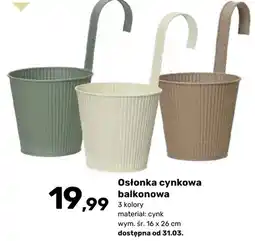 Bricomarche Osłonka cynkowa balkonowa oferta