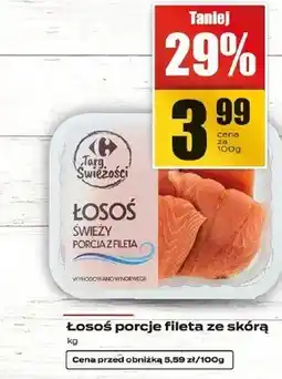 Supeco Łosoś porcje fileta ze skórą oferta