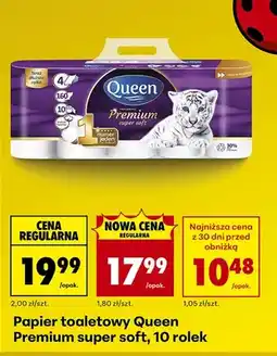 Biedronka Papier toaletowy Premium super soft, 10 rolek oferta
