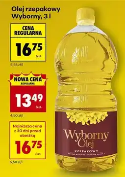 Biedronka Olej rzepakowy Wyborny oferta