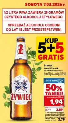 Kaufland Piwo 5,5% alk. butelka zwrotna oferta