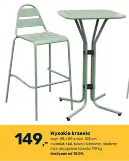 Bricomarche Wysokie krzesło oferta