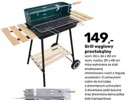 Bricomarche Grill węglowy prostokątny oferta