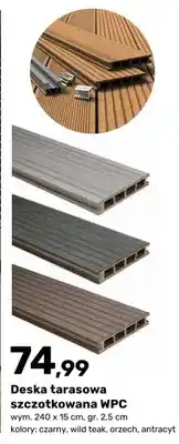 Bricomarche Deska tarasowa szczotkowana WPC oferta