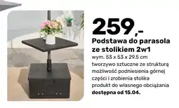 Bricomarche Podstawa do parasola ze stolikiem 2w1 oferta