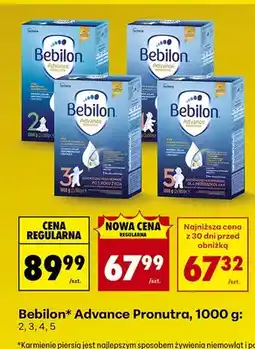 Biedronka Mleko modyfikowane Advance Pronutra, 1000 g: 2, 3, 4, 5 oferta