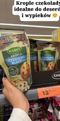 Biedronka Krople czekolada mleczna oferta