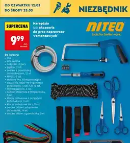 Biedronka Narzędzia lub akcesoria do prac naprawczo-remontowych, różne rodzaje oferta