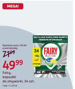 Rossmann Kapsułki do zmywarki Fairy oferta